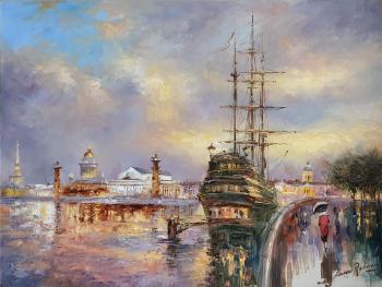 A walk on the Mytninskaya embankment