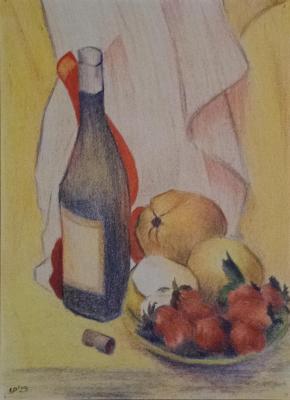 Red shadow still life. Rabinovich Lyudmila