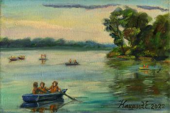 Boating on Lake Senezh