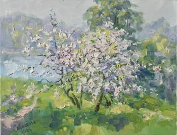 Blooming Apple (Russian Impressionism). Savenkova Natalya