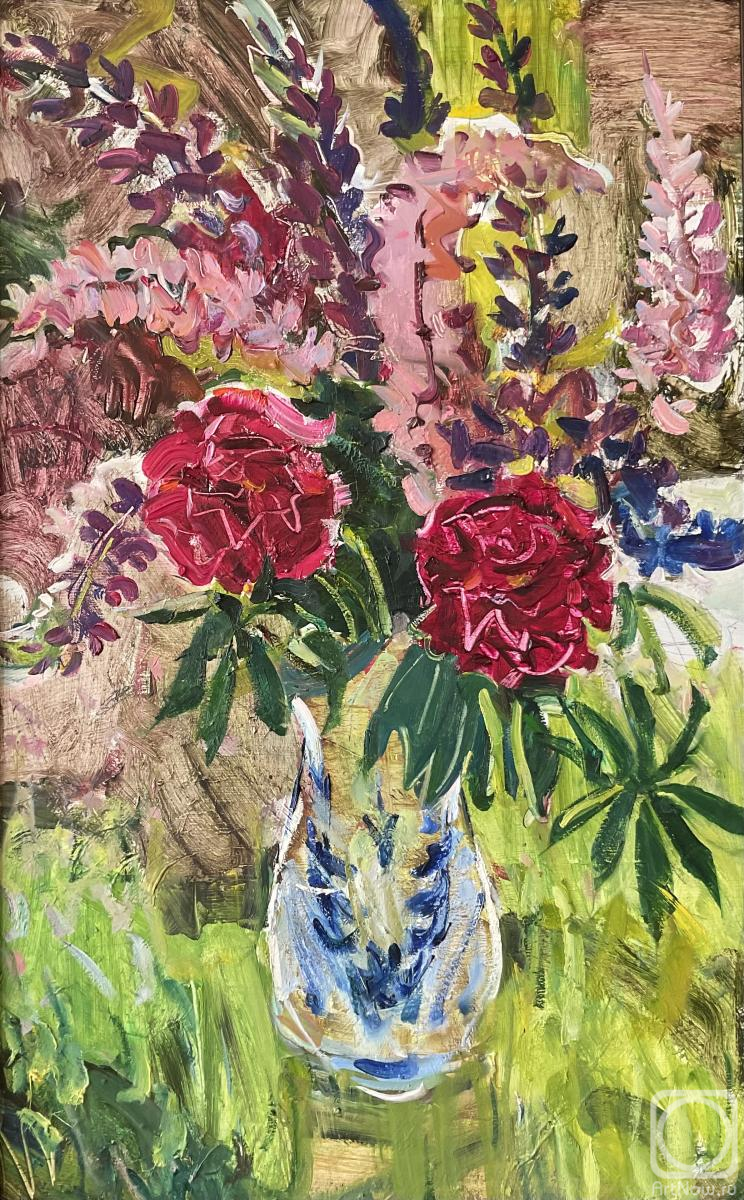 Sokolova Ekaterina. Bouquet with lupines