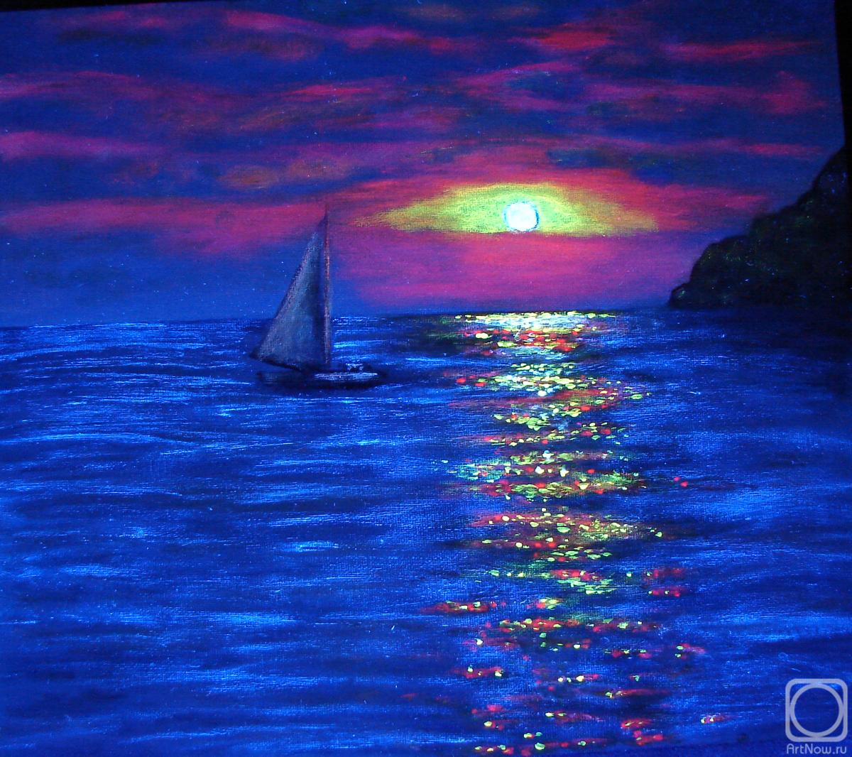 Semenova Viktoriya. Shapsi at night