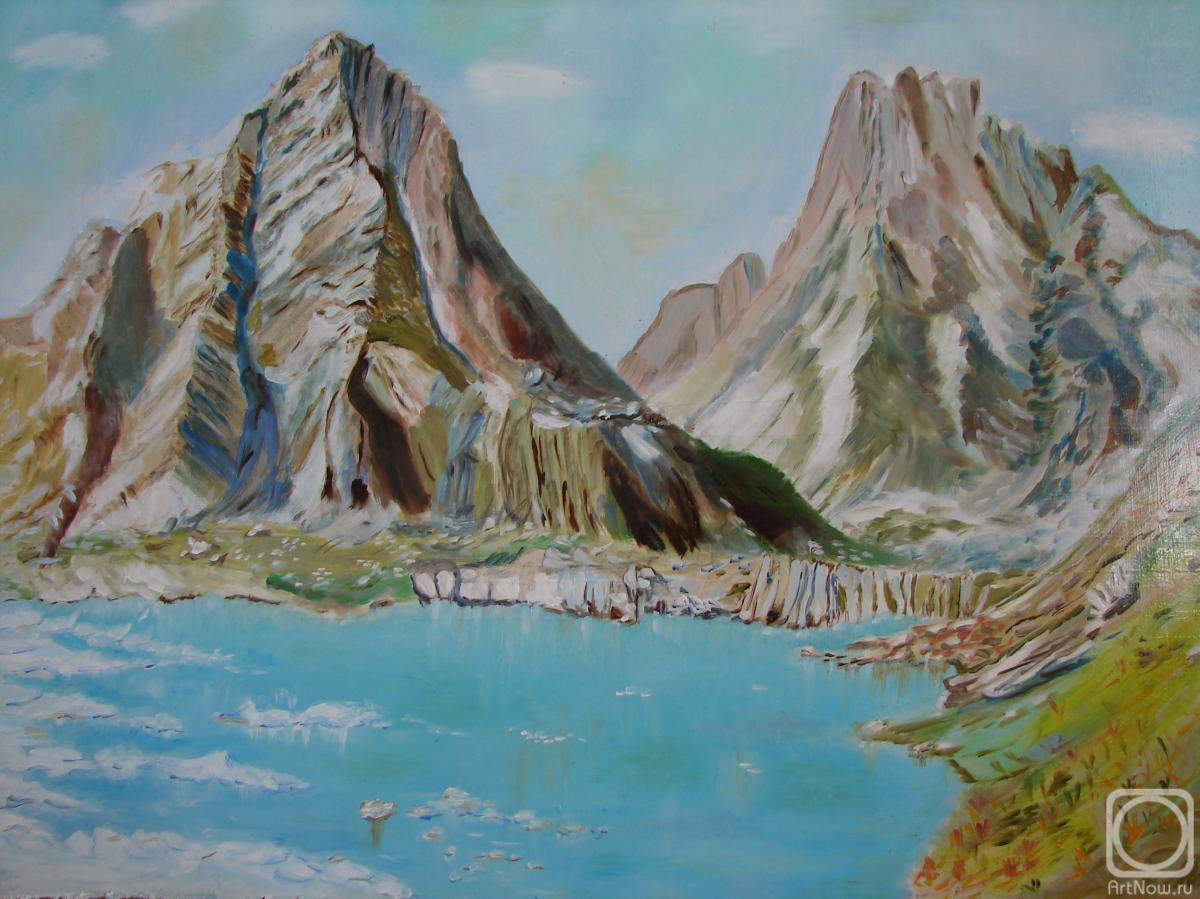 Semenova Viktoriya. Lake in the mountains