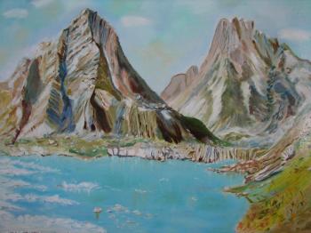 Lake in the mountains. Semenova Viktoriya