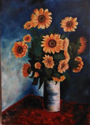 Monet's sunflowers. Semenova Viktoriya