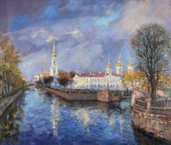 St. Nicholas Cathedral Original Painting St. Petersburg. Savenkova Natalya
