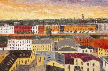 Embraced by the Evening Light. Sunset in Tula (Evening Light Painting). Lorti Dzhoui