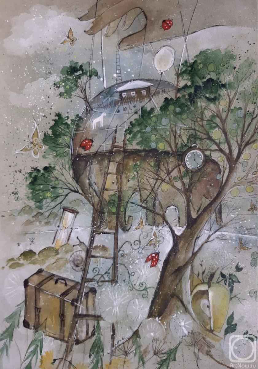 Картина. Соколова Людмила. "На трех слонах"