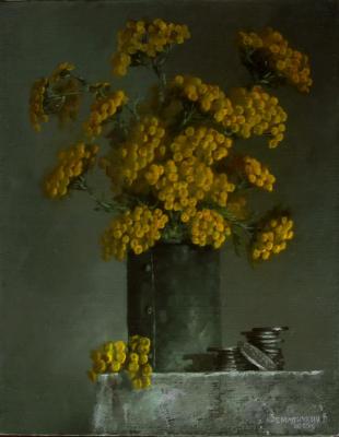 Tansy with old coins. Zerrt Vadim