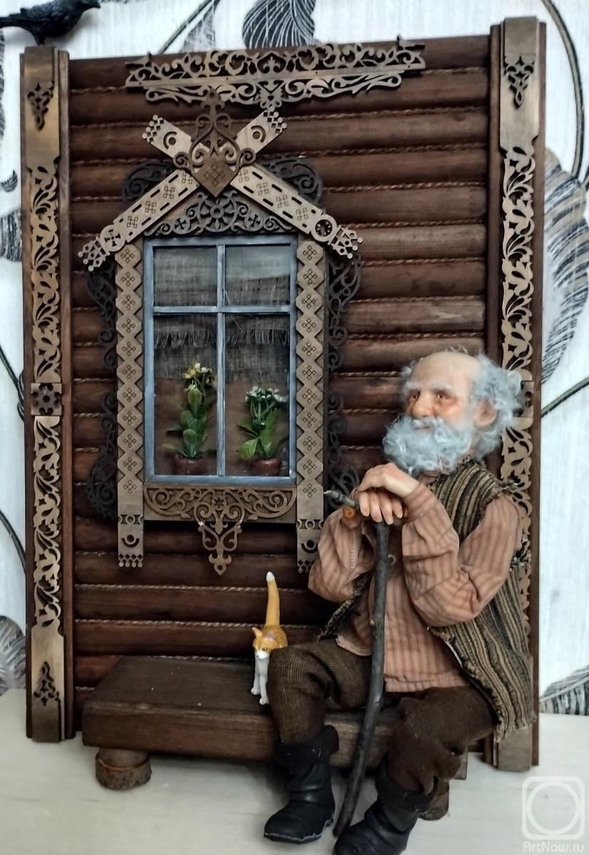 Starostina Galina. Grandfather's window