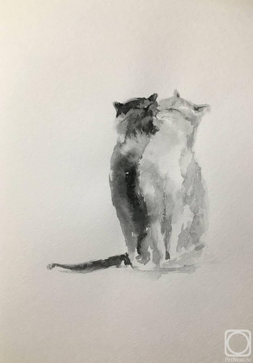 Bobrova Natalya. Cats in love