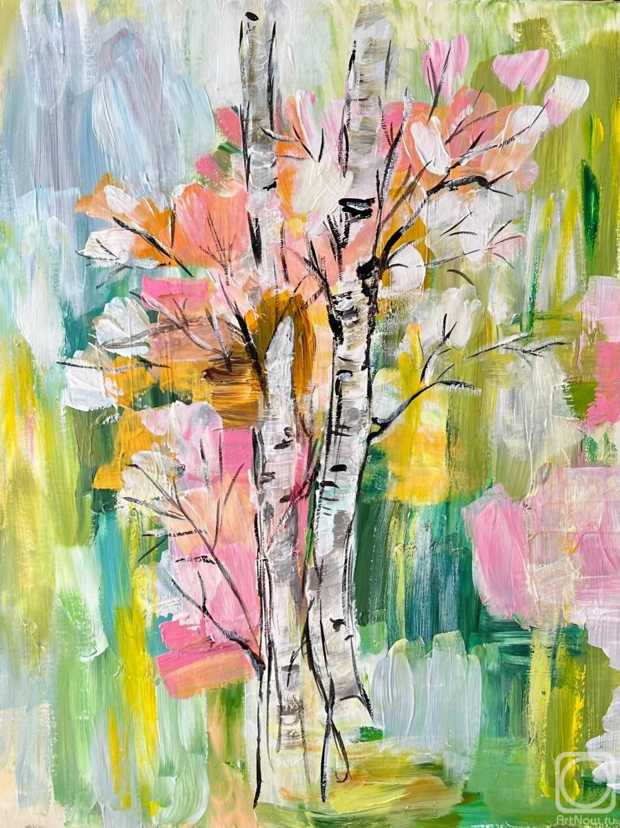 Dvornikova Nadezhda. Abstract Birch Grove