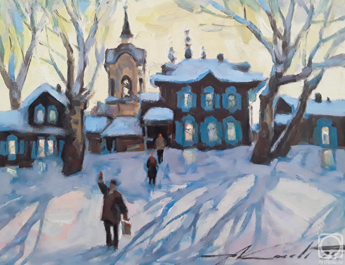 Knecht Aleksander. With February greetings from snowy Tomsk