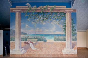 Mural at the private interior