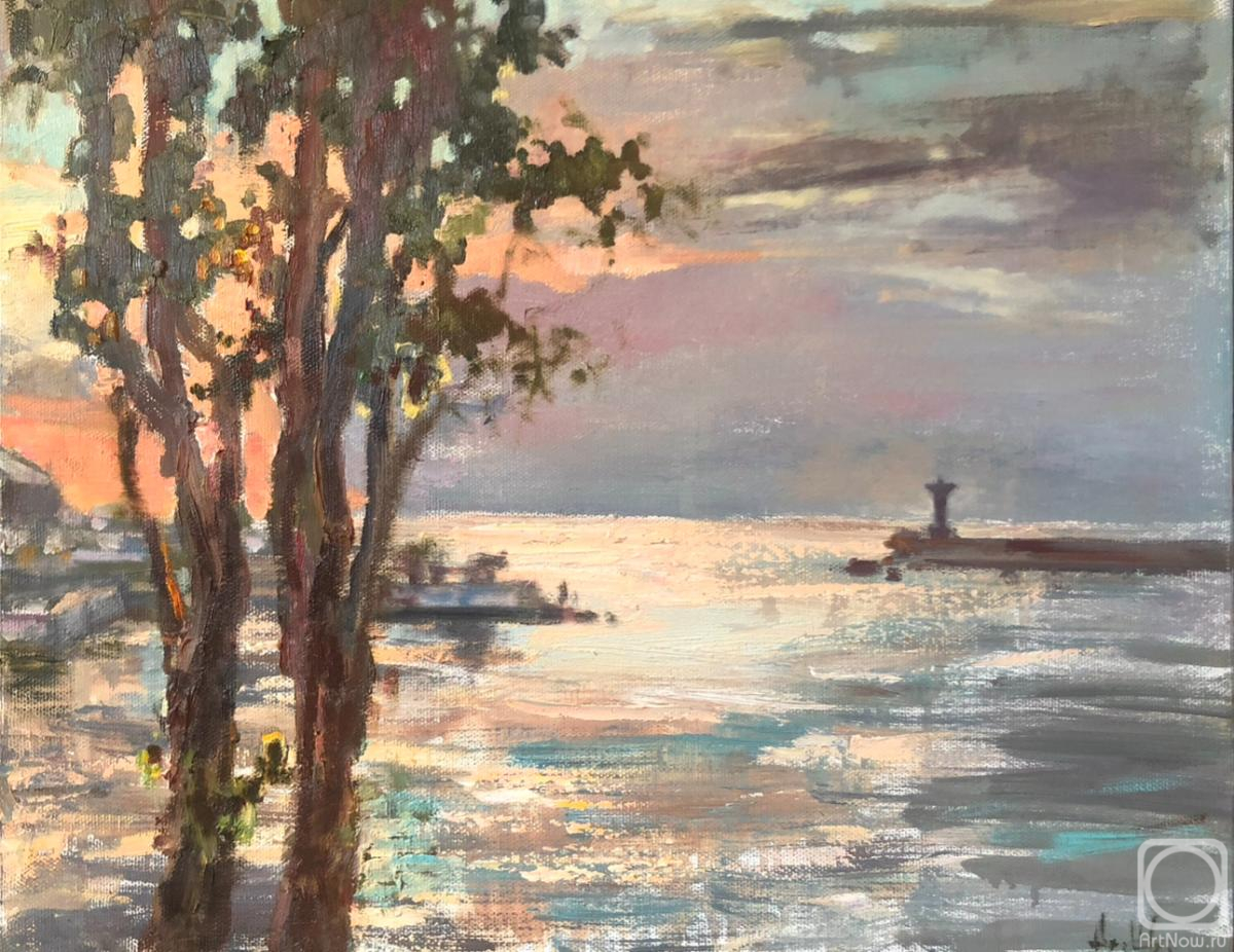 Schukina Darya. Poplar trees at Primorsky