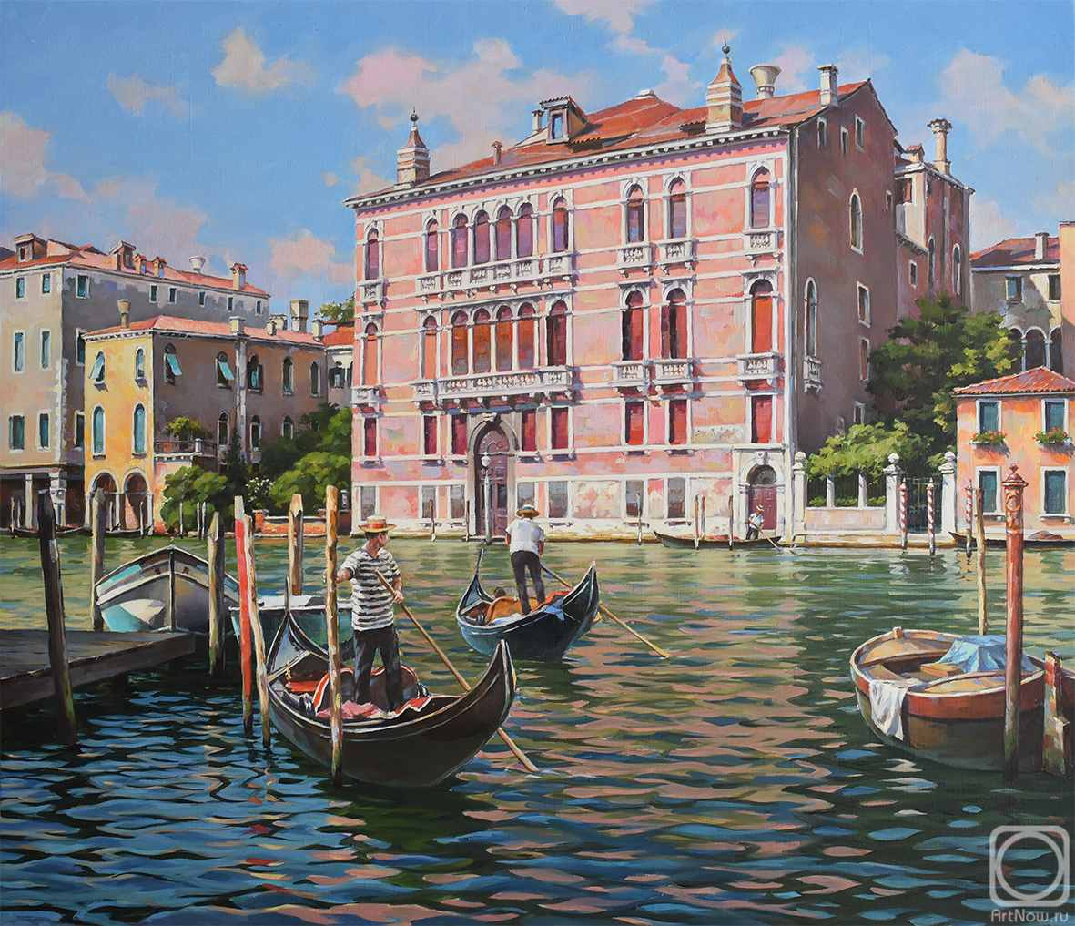 ������� ������ �� ������. ������� ������. Palazzo Fontana Rezonico. Grand Canal
