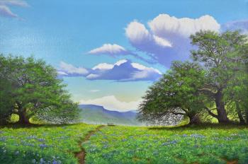 At the foot of the mountains