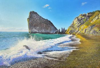 On the beach at the Diva