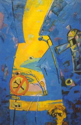 Картина «Ветер несёт дирижабль»