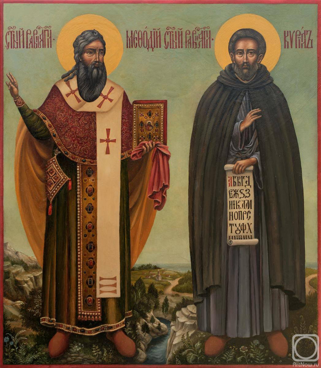 Korzukhin Pavel. Icon of Saints Methodius and Cyril