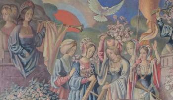 STORMING THE CASTLE OF LOVE (fragment of the painting). Noymann Vladimir