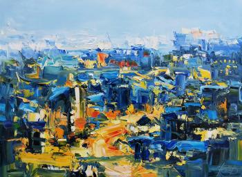 City from a Bird�s Eye View (Impasto Cityscape). Ushkov Valeriy