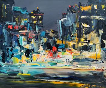 City Lights 1 (Metropolis Painting). Ushkov Valeriy
