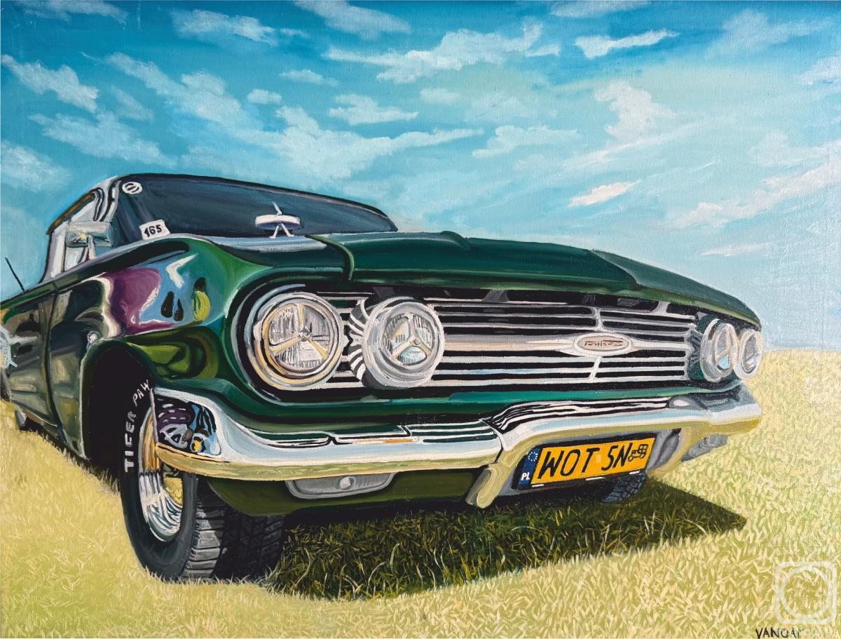 ������� ������ �� ������. �������� ����. Chevrolet Impala 1967 in Emerald Glow