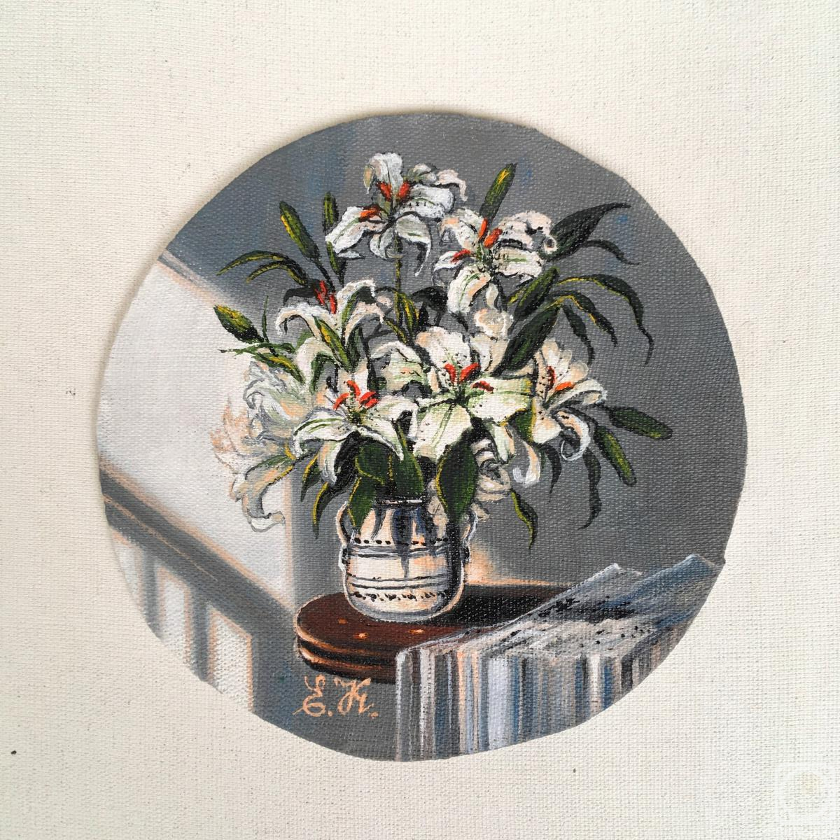 Korableva Elena. White lilies