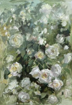 White roses. Schukina Darya