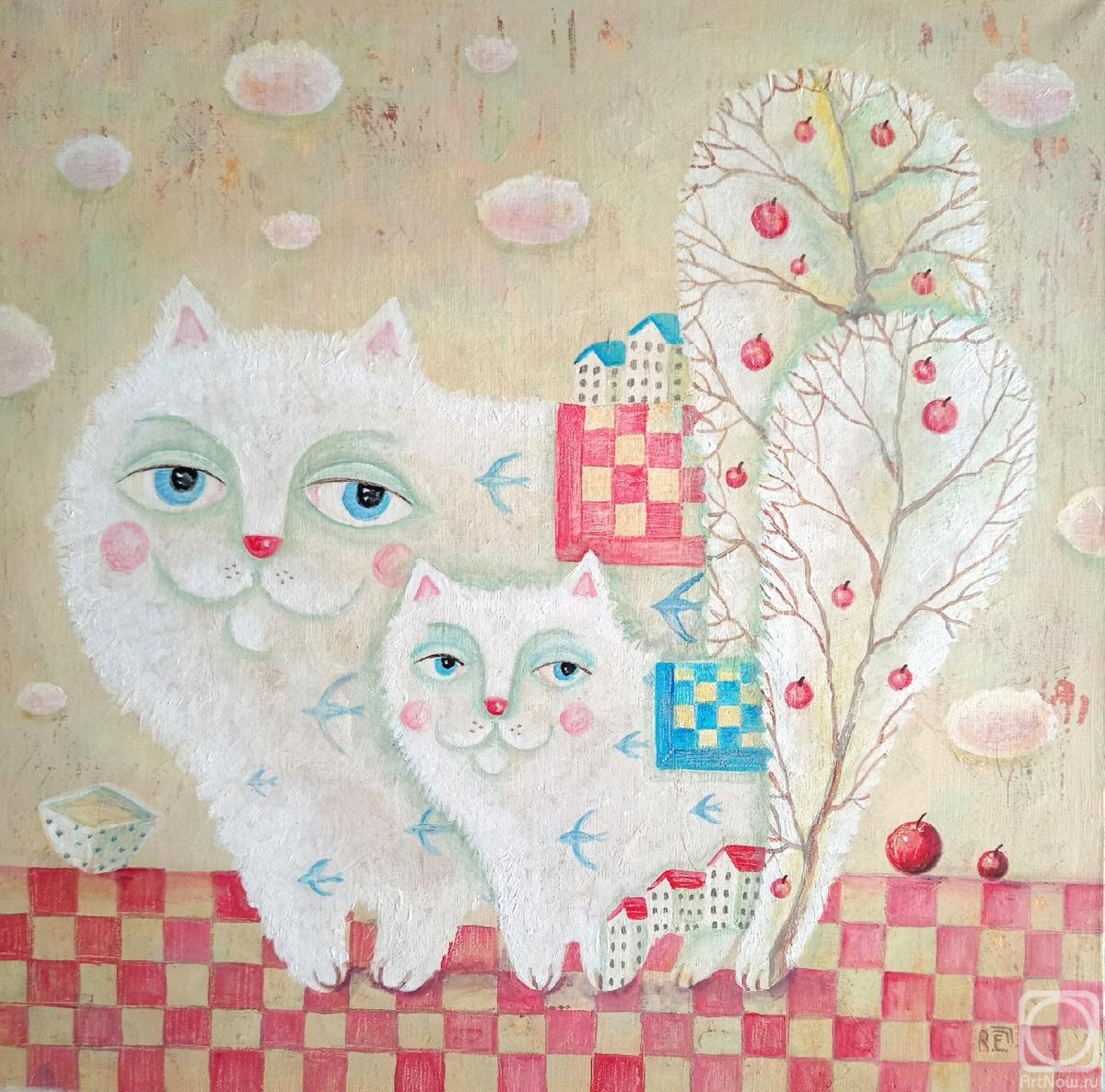 Razina Elena. Fluffy clouds