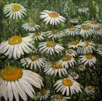 Daisies in the rain. Savelyeva Elena