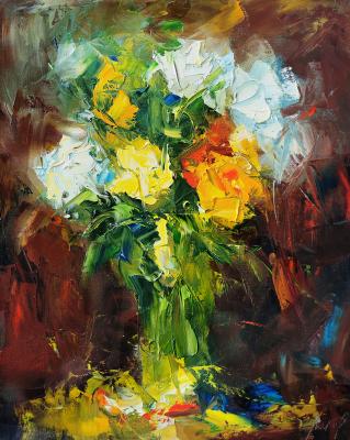 A bouquet in warm tones (Dynamic Art). Ushkov Valeriy