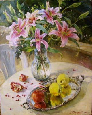 Still life with lily (Still Life With Garnets). Galimov Azat