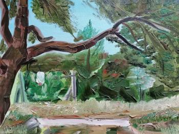 In the Embrace of Trees (Green Leaves Oil Art). Minasyan Artur