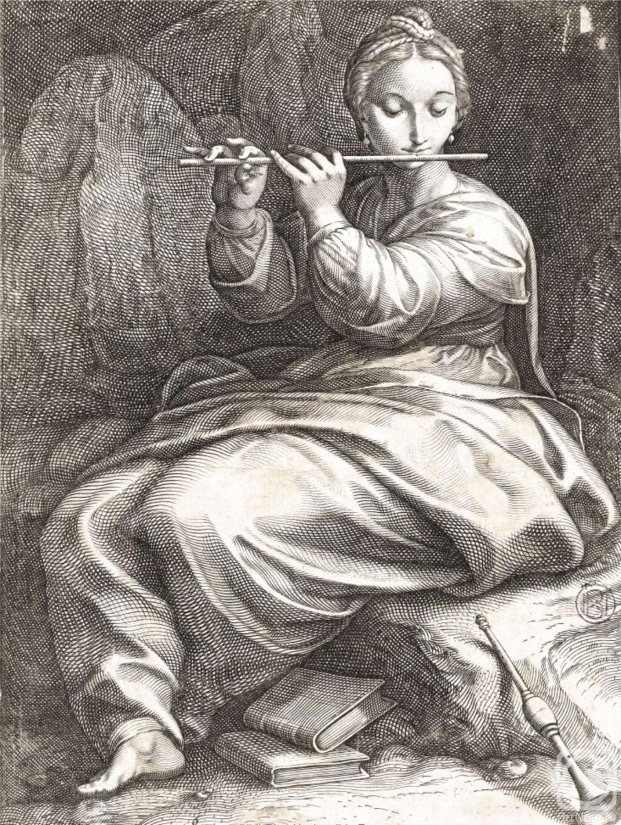 Kolotikhin Mikhail. The muse of lyrical poetry and music Efterpa