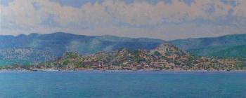 The Simena harbor. View of the the old fortress Kalekoy. Turkey. Kozhin Simon