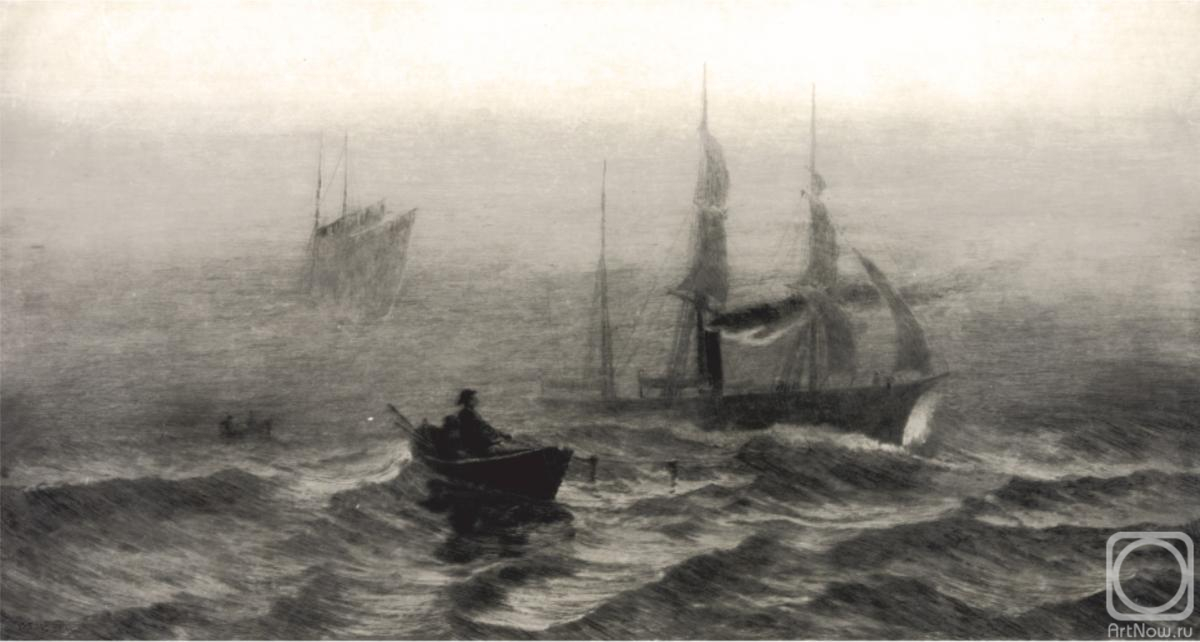 Kolotikhin Mikhail. Foggy weather on the coast of Newfoundland