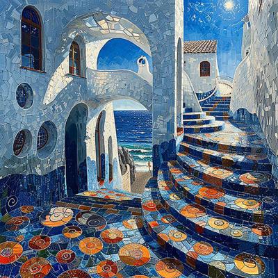 Sunlit Steps of the Mediterranean
