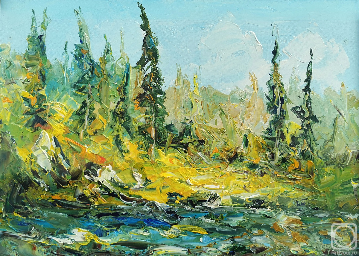 Ushkov Valeriy. Rushing Stream