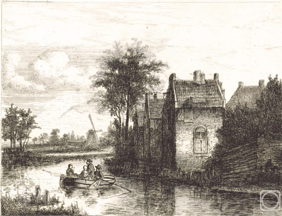 Kolotikhin Mikhail. Boat with four people