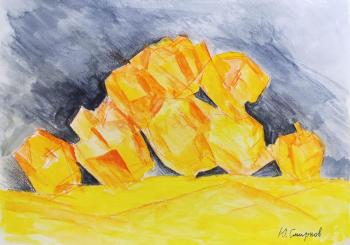 Still life with apples