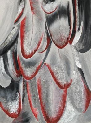 Untitled (Red Feathers). Pavlova Eleonora