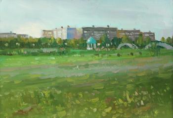 Golden evening in the park. Fyodorova-Popova Tatyana