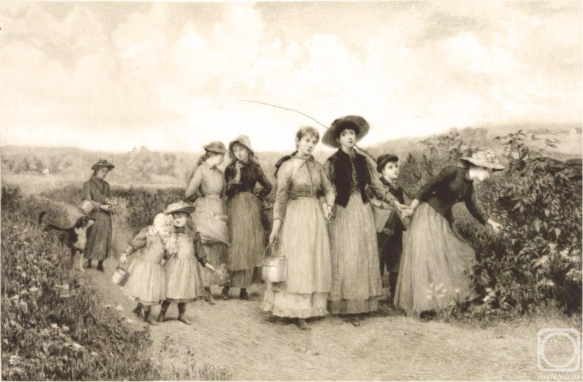 Kolotikhin Mikhail. The berry pickers