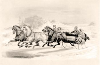 The sleigh race. Kolotikhin Mikhail