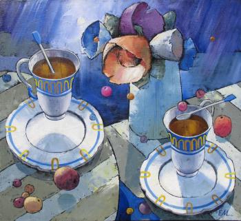 Floating Still Life (Floating Flowers). Maslov Evgeniy