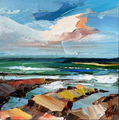 Meditation on the seashore. Rodries Jose