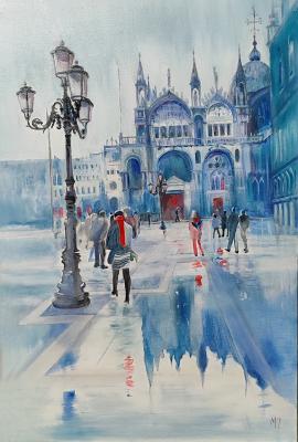 Rain on St. Mark's Square. Zozoulia Maria