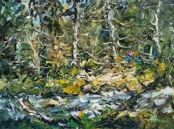 Taiga stream. Sketch. Ushkov Valeriy